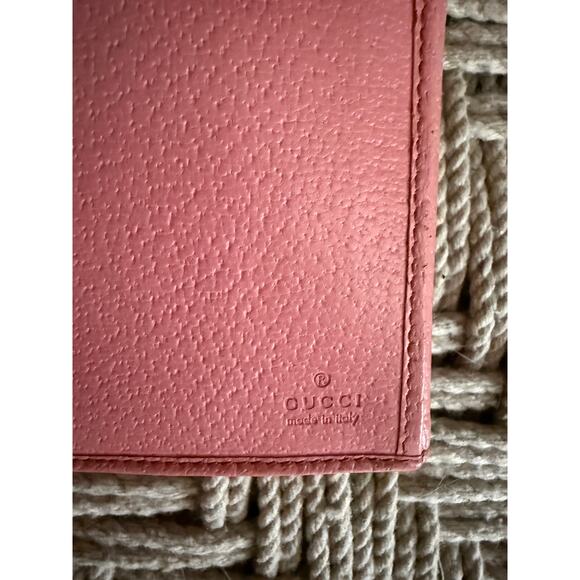 Gucci Vintage Pink Long Snap Wallet with Gold Hardware - Picture 4 of 7